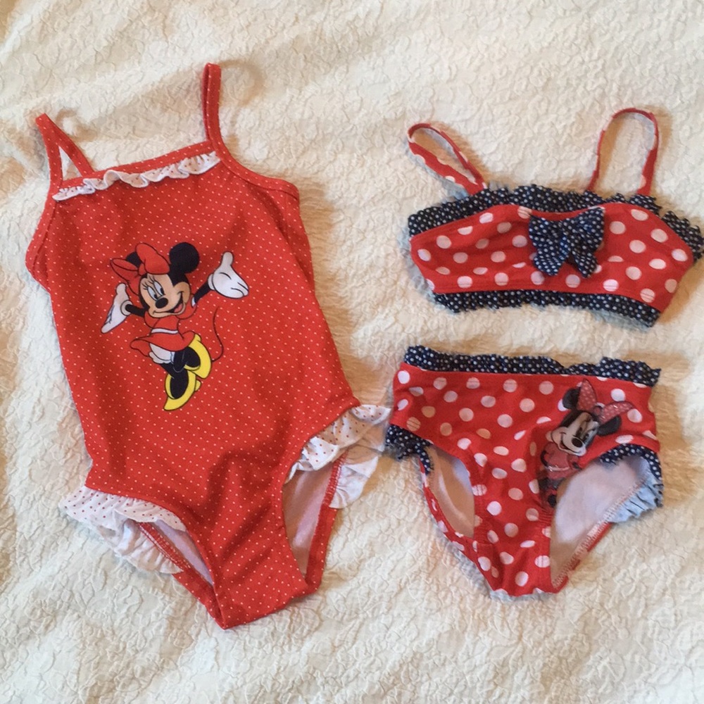 Minnie Mouse Disney swimsuit lot